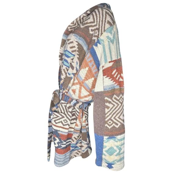 Ralph Lauren Navajo style hand knit cardigan sweater - Picture 7 of 9
